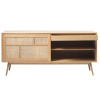 Dubová komoda Unique Furniture Barrali 180 x 45 cm