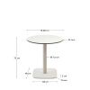Bílý bistro stolek Kave Home Dina 68 cm