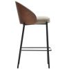 Béžová čalouněná barová židle Kave Home Eamy II. 65 cm