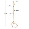 Dřevěný stojací věšák Kave Home Nadue 170 cm