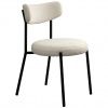 Bílá čalouněná židle Unique Furniture Gimli