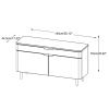 Dubová komoda Unique Furniture Amalfi 140 x 44 cm