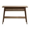 Tmavě hnědý dubový toaletní stolek Unique Furniture Barrali 110 x 40 cm