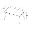 Dubový jídelní stůl Unique Furniture Barrali 90 x 150 cm
