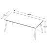 Tmavě hnědý dubový jídelní stůl Unique Furniture Barrali 90 x 190 cm