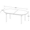 Dubový jídelní stůl Unique Furniture Carno 100 x 190 cm