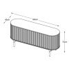 Dubová komoda Unique Furniture Carno 110 x 40 cm