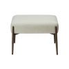 Béžová bouclé podnožka DAN-FORM Glam 55 x 51 cm