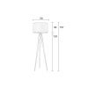 Černá stojací lampa ZUIVER TRIPOD s šedým stínidlem 157 cm -fv-interier-25