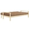 Světle hnědá trojmístná rozkládací pohovka Karup Design Knob 205 cm