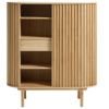 Dubová komoda Unique Furniture Carno 110 x 40 cm