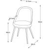 Šedá koženková jídelní židle Unique Furniture Gain