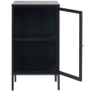 Černá kovová vitrína Unique Furniture Carmel 85 x 45 cmČerná kovová komoda Unique Furniture Carmel 85 x 45 cm