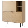 Dubový botník Somcasa Tulsa 100 x 35 cm
