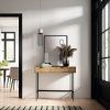 Dubový toaletní stolek Somcasa Tulsa 100 x 35 cm -fv-interier-25