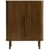 Hnědá dubová komoda Unique Furniture Cavo 113 x 90 cm
