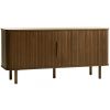 Hnědá dubová komoda Unique Furniture Cavo 160 x 45 cm