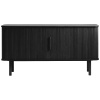 Černá dubová komoda Unique Furniture Cavo 160 x 45 cm