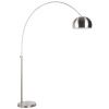 Stříbrná stojací lampa WLL BOW 190 - 205 cm