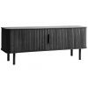 Černý dubový TV stolek Unique Furniture Cavo 160 x 40 cm