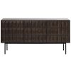 Tmavě hnědá dubová komoda Unique Furniture Latina 160 x 45 cm