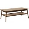 Tmavě hnědý dubový konferenční stolek Unique Furniture Barrali 120 x 60 cm