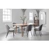 Černá sametová jídelní židle Unique Furniture Creston