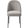 Šedá sametová jídelní židle Unique Furniture Creston