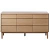 Dubová komoda Unique Furniture Ponza 140 x 43 cm