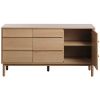 Dubová komoda Unique Furniture Ponza 140 x 43 cm