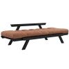 Hnědá dvoumístná rozkládací pohovka Karup Design Bebop 174 cm s černou konstrukcí