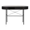 Černý dubový pracovní stůl Unique Furniture Siena 120 x 60 cm