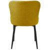 Hořčicově žlutá čalouněná bouclé jídelní židle Unique Furniture Ontario