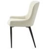 Bílá bouclé jídelní židle Unique Furniture Ontario