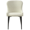 Bílá bouclé jídelní židle Unique Furniture Ontario