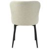 Bílá bouclé jídelní židle Unique Furniture Ontario