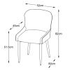 Bílá bouclé jídelní židle Unique Furniture Ontario