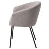 Šedá čalouněná jídelní židle Unique Furniture Easton