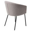 Šedá čalouněná jídelní židle Unique Furniture Easton