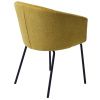 Hořčicově žlutá čalouněná jídelní židle Unique Furniture Easton
