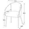 Hořčicově žlutá čalouněná jídelní židle Unique Furniture Easton