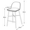 Bílá plastová barová židle Unique Furniture Whistler 68 cm