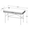 Černý dubový pracovní stůl Unique Furniture Nola 120 x 60 cmTmavě hnědý dubový pracovní stůl Unique Furniture Nola 120 x 60 cm