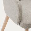 Hnědá čalouněná jídelní židle Kave Home Nelida