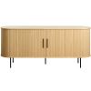 Dubová komoda Unique Furniture Nola 180 x 45 cm