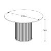 Černý dubový jídelní stůl Unique Furniture Nola 120 cm