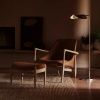 Stříbrná kovová stojací lampa AUDO WING 118 cm  -fv-interier-25