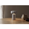 Stříbrná hliníková LED stolní lampa AUDO COLUMN -fv-interier-25