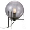 Kouřově šedá skleněná stolní lampa Alton