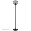 Kouřově šedá skleněná stojací lampa Alton 150 cm
